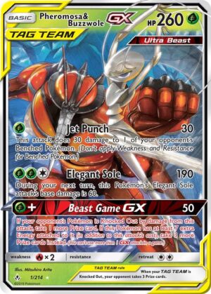 Pheromosa & Buzzwole GX TAG TEAM 1/214