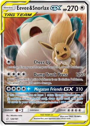 Eevee & Snorlax GX TAG TEAM 120/181